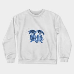 Dachshund, Dachshund couple Crewneck Sweatshirt